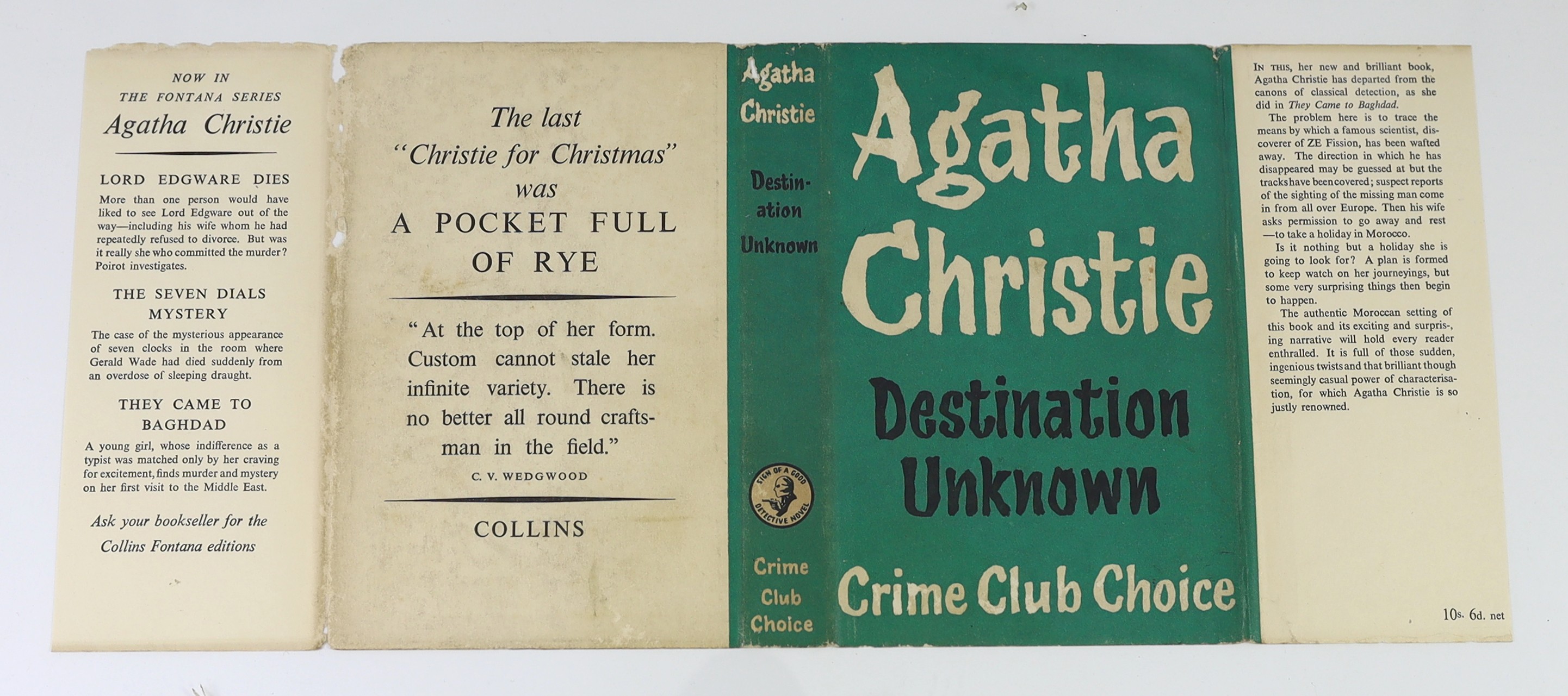 Christie, Agatha - Destination Unknown, 1st edition